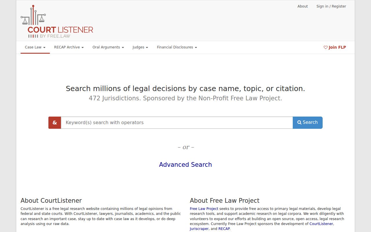 Lenoir County case search reference for CourtListener federal docket access