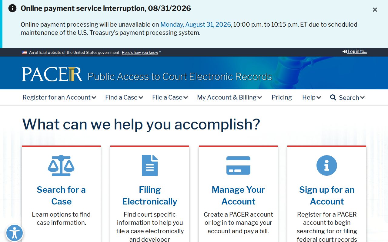 Lenoir County court records reference for PACER federal docket access