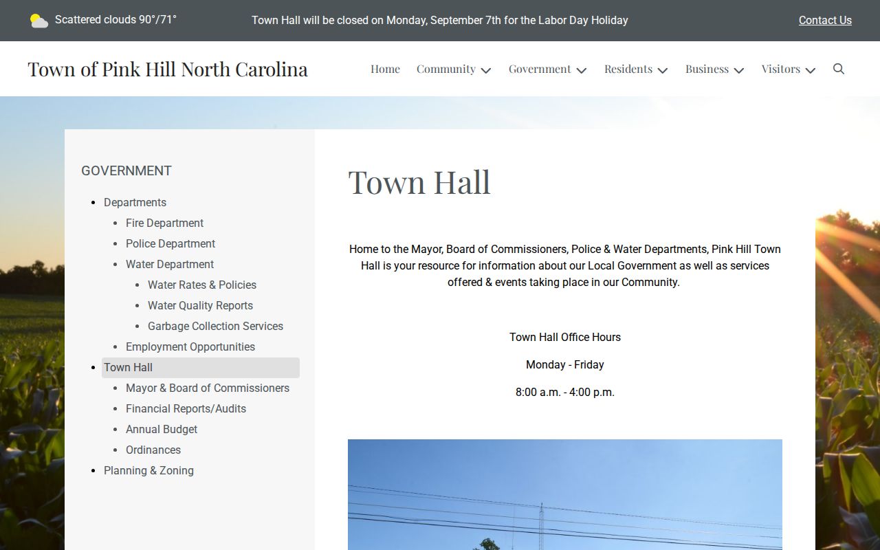 Lenoir County court docket Pink Hill Town Hall context