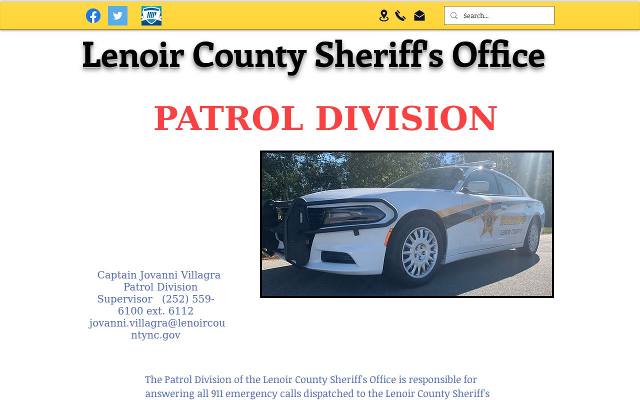 Lenoir County traffic court records reference for La Grange patrol context